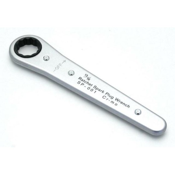 Compact ratchet 21mm plug spanner