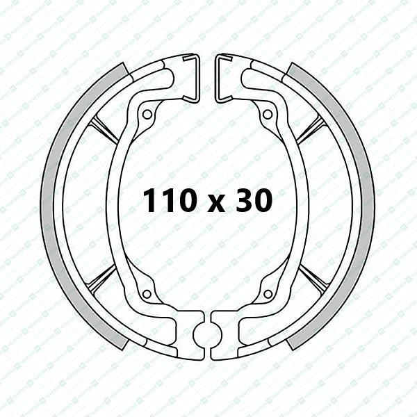 Suzuki Beamish front brake shoes (Standard)