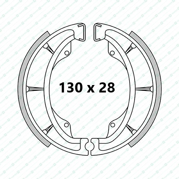 Suzuki Beamish rear brake shoes (Standard)