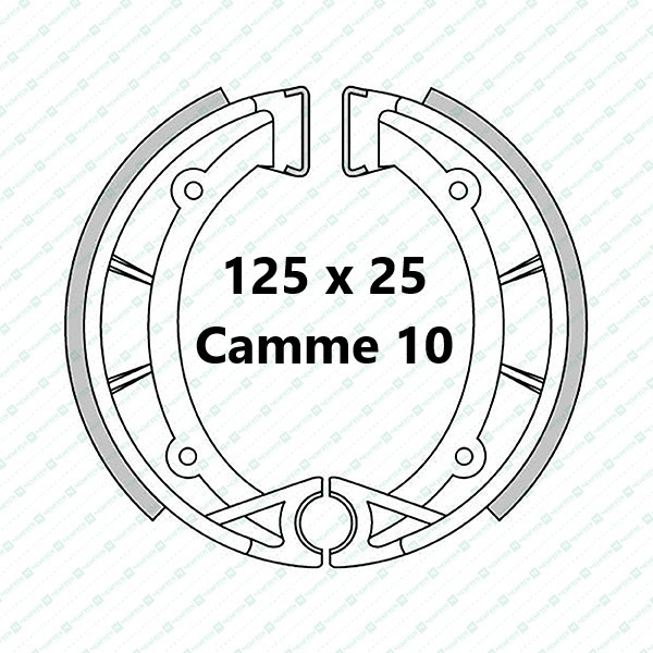 FANTIC 125 to 240 (& others), SWM, Aprilia TX brake shoes (rain/mud)