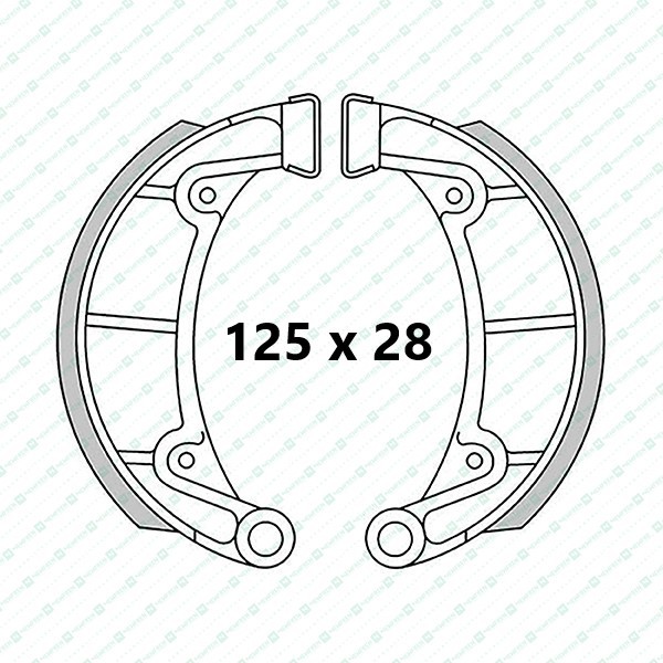 Montesa Cota 123 to 349 front brake shoes (Pro)