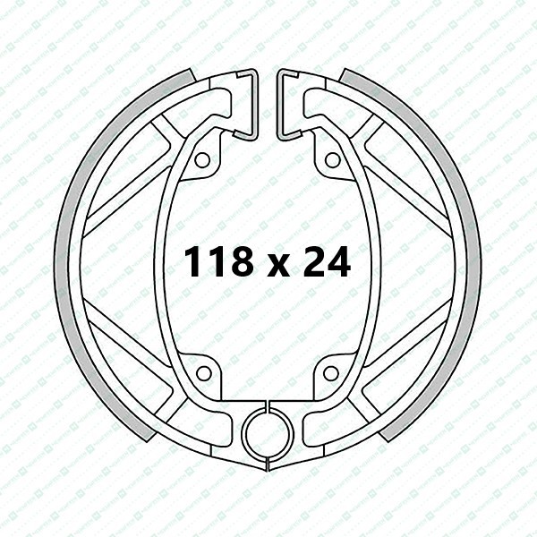 FANTIC 50 (FM268) Front and read brake shoes (Standard)