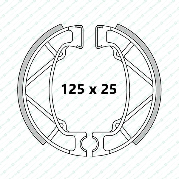 FANTIC 300 (FM403) Front brake shoes (Standard)