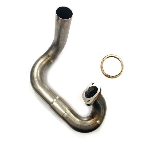 Yamaha TY 125, 175 stainless steel main exhaust manifold (long)