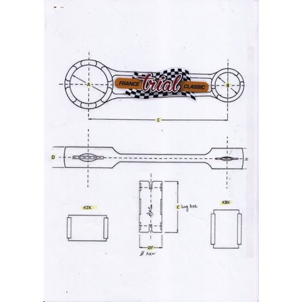 Montesa Cota 247  Rod kit